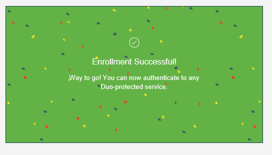 Enrollment Successfull