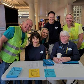 (L to R) Glen McDonald, Cheryl Flax-Hyman, Leslie Hapner, Chris Westlake, Lloyd Harris, and Katie McCurdy